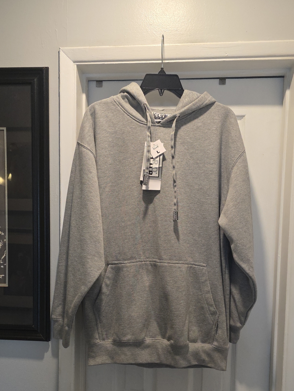 Club Monaco Men's Gray Hoodie Sweatshirt